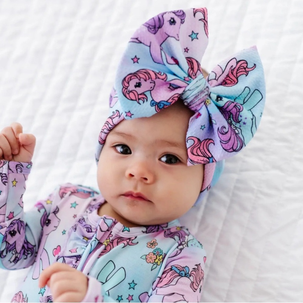 NWT BUMS & ROSES BIGGIE BOW,  My Little Pony: Ombre Clouds / OS PRICE IS FIRM!!!
